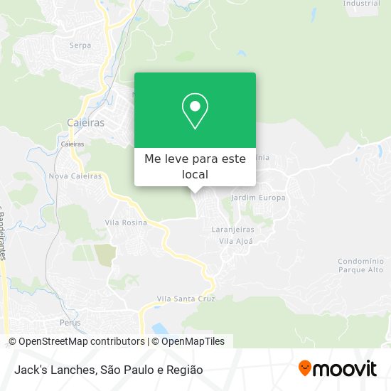 Jack's Lanches mapa