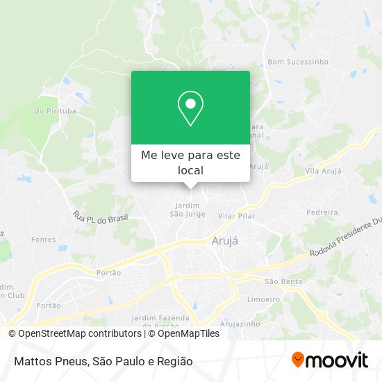 Mattos Pneus mapa