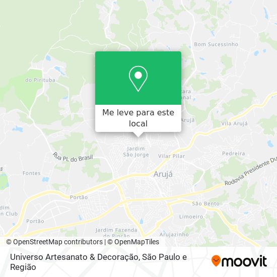 Universo Artesanato & Decoração mapa