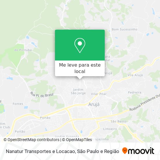 Nanatur Transportes e Locacao mapa