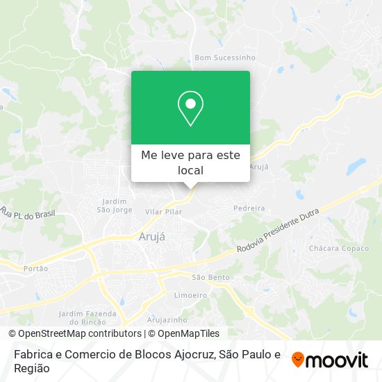 Fabrica e Comercio de Blocos Ajocruz mapa