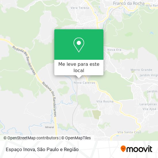 Espaço Inova mapa