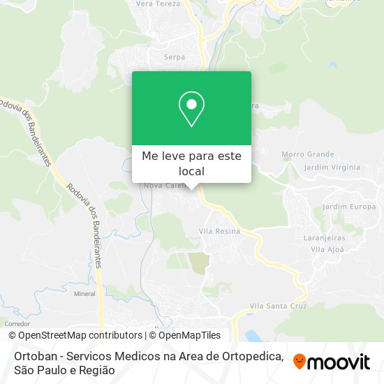 Ortoban - Servicos Medicos na Area de Ortopedica mapa