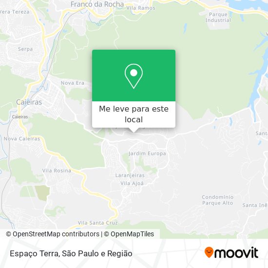 Espaço Terra mapa