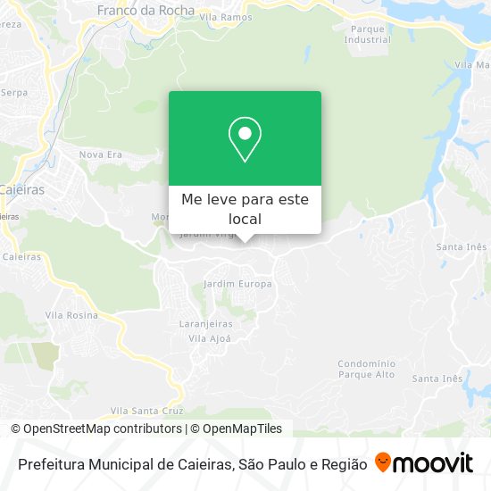 Prefeitura Municipal de Caieiras mapa