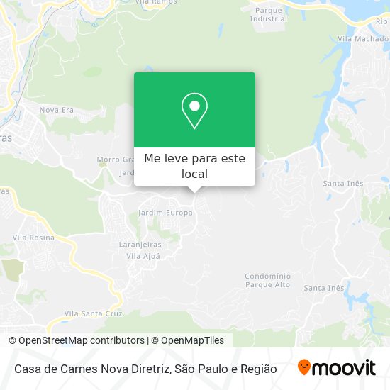 Casa de Carnes Nova Diretriz mapa