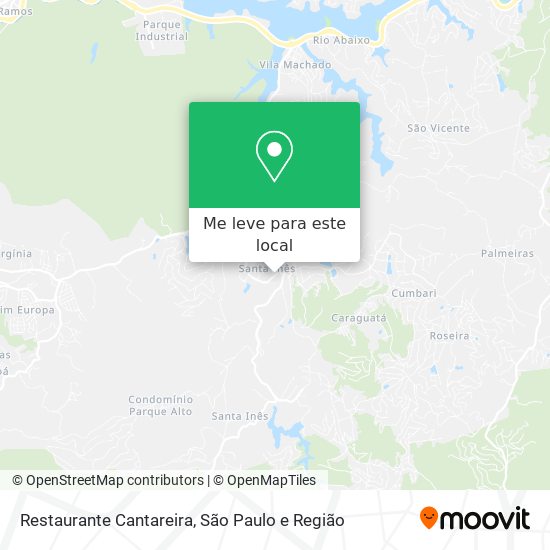 Restaurante Cantareira mapa