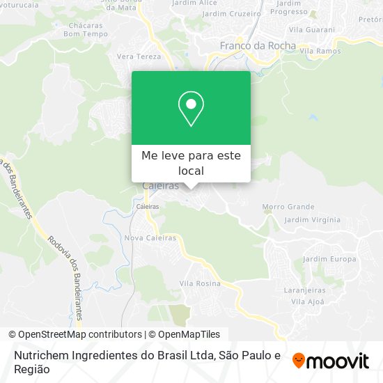 Nutrichem Ingredientes do Brasil Ltda mapa