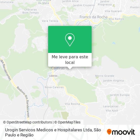 Urogin Servicos Medicos e Hospitalares Ltda mapa