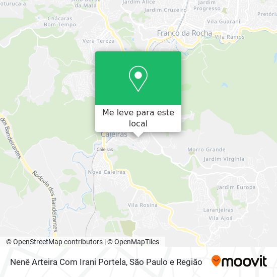 Nenê Arteira Com Irani Portela mapa