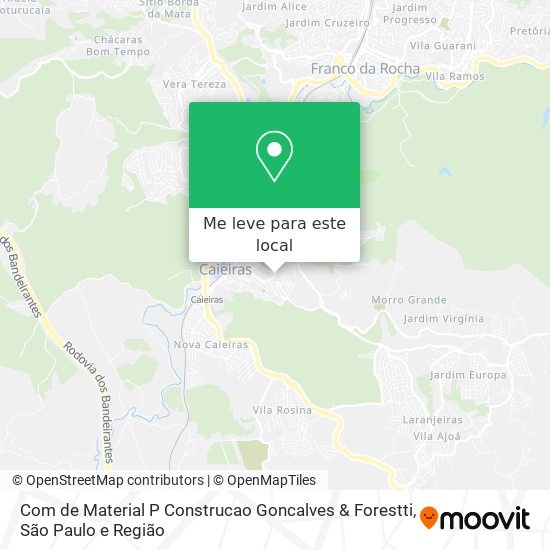 Com de Material P Construcao Goncalves & Forestti mapa