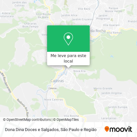 Dona Dina Doces e Salgados mapa
