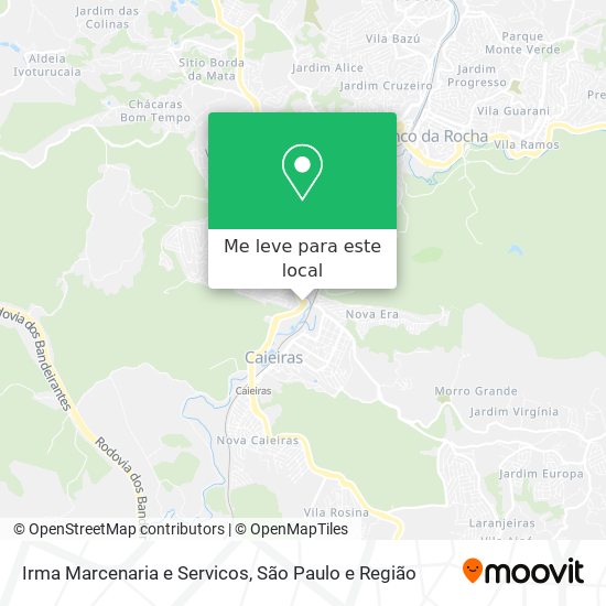 Irma Marcenaria e Servicos mapa