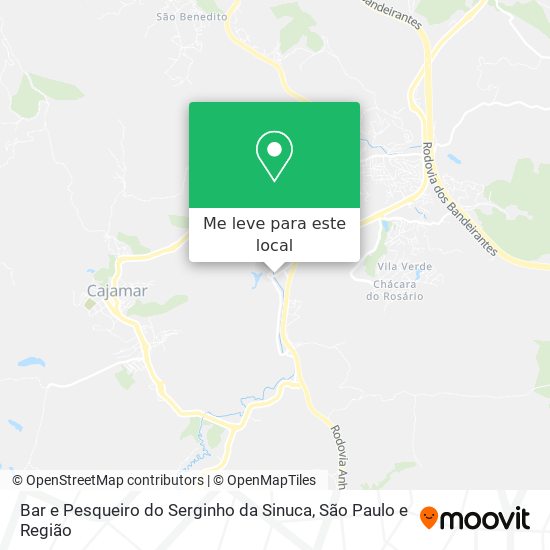 Bar e Pesqueiro do Serginho da Sinuca mapa