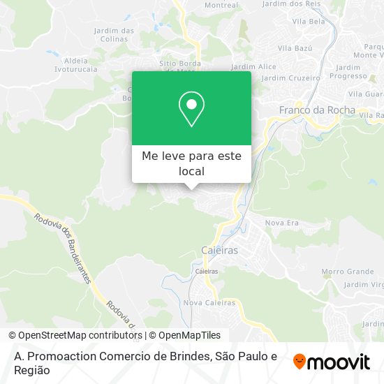 A. Promoaction Comercio de Brindes mapa