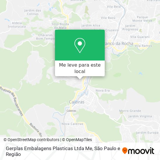 Gerplas Embalagens Plasticas Ltda Me mapa