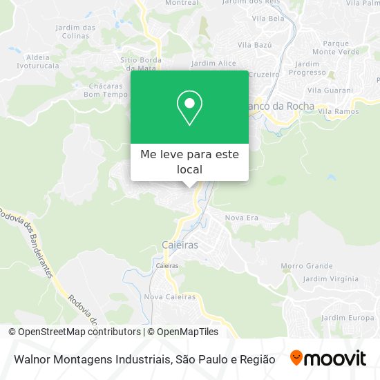 Walnor Montagens Industriais mapa