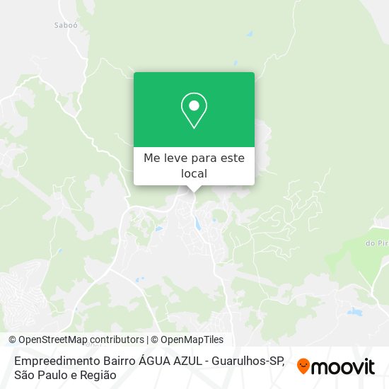 Empreedimento Bairro ÁGUA AZUL - Guarulhos-SP mapa