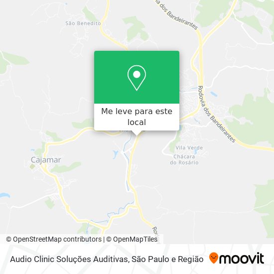 Audio Clinic Soluções Auditivas mapa