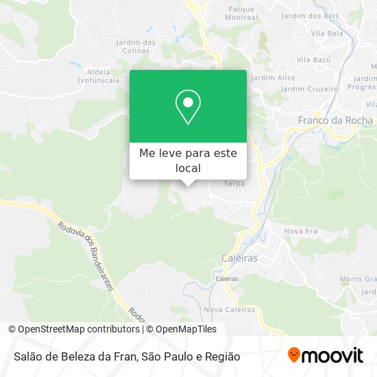 Salão de Beleza da Fran mapa