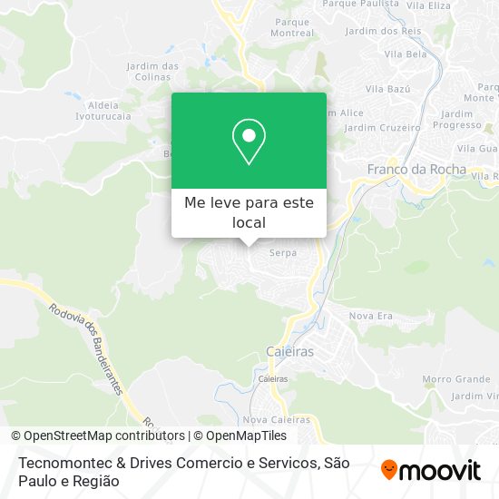 Tecnomontec & Drives Comercio e Servicos mapa