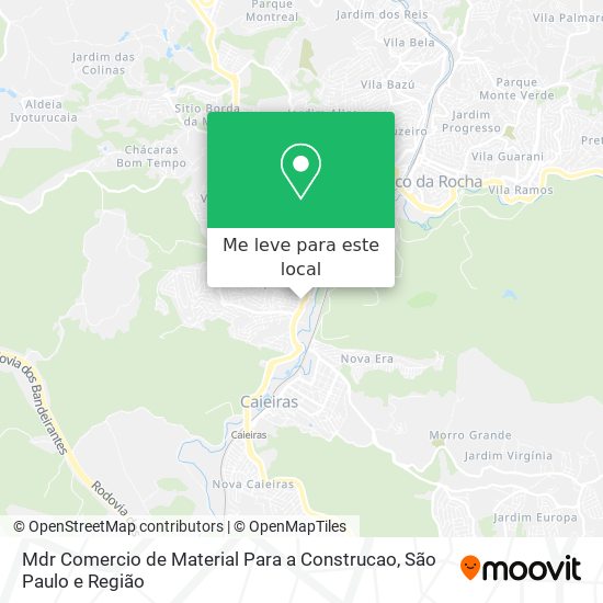 Mdr Comercio de Material Para a Construcao mapa