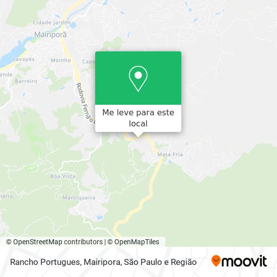 Rancho Portugues, Mairipora mapa