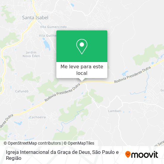 Igreja Internacional da Graça de Deus mapa