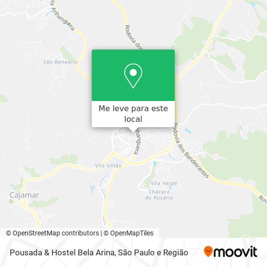 Pousada & Hostel Bela Arina mapa