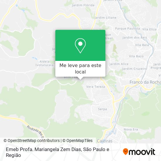 Emeb Profa. Mariangela Zem Dias mapa