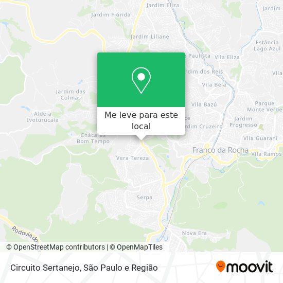 Circuito Sertanejo mapa