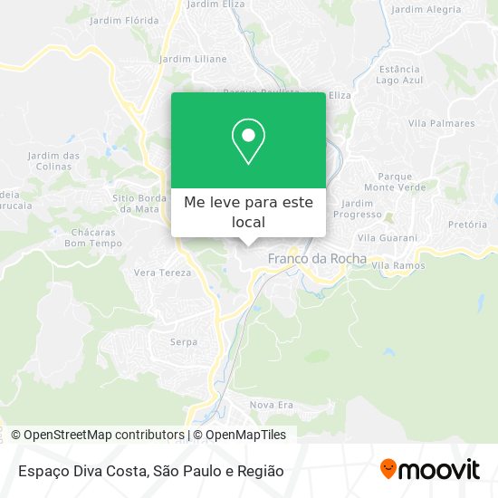 Espaço Diva Costa mapa