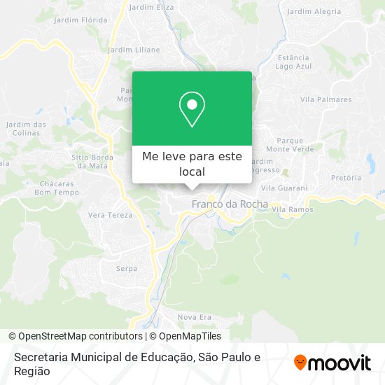 Secretaria Municipal de Educação mapa