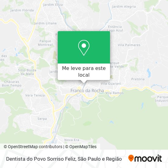 Dentista do Povo Sorriso Feliz mapa