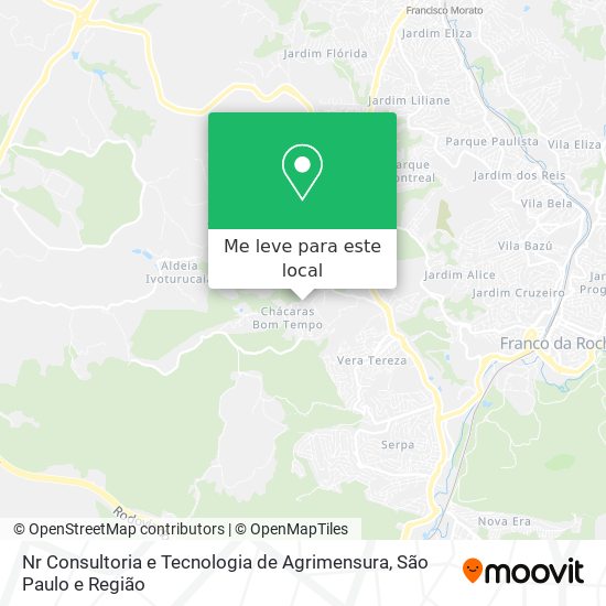 Nr Consultoria e Tecnologia de Agrimensura mapa