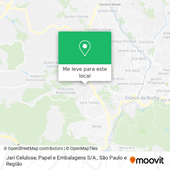 Jarí Celulose, Papel e Embalagens S / A. mapa