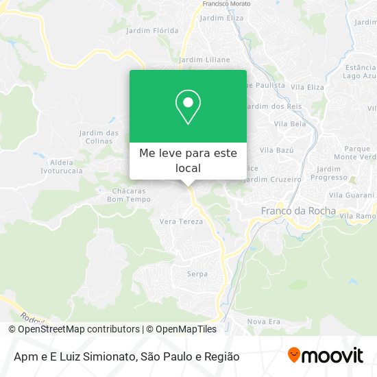Apm e E Luiz Simionato mapa