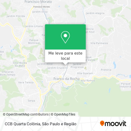 CCB Quarta Colônia mapa