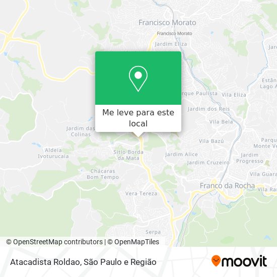Atacadista Roldao mapa