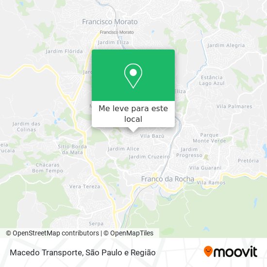 Macedo Transporte mapa