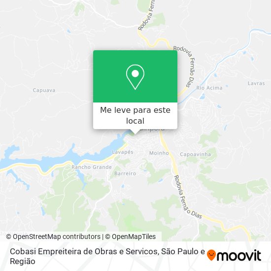 Cobasi Empreiteira de Obras e Servicos mapa