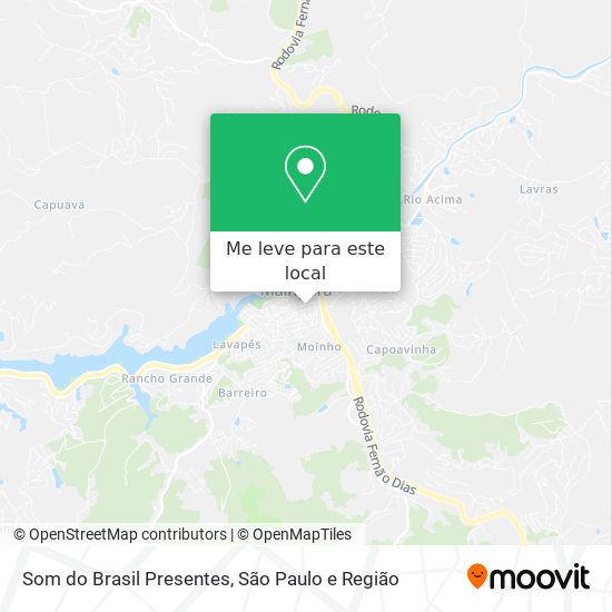 Som do Brasil Presentes mapa