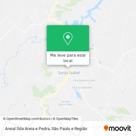 Areial Sda Areia e Pedra mapa