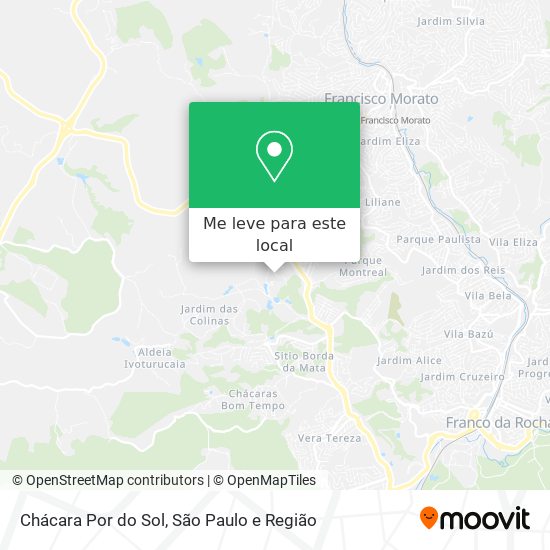 Chácara Por do Sol mapa