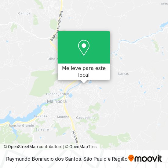 Raymundo Bonifacio dos Santos mapa