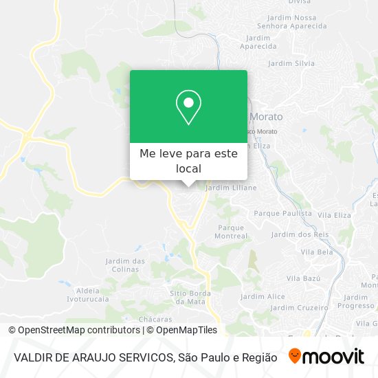 VALDIR DE ARAUJO SERVICOS mapa