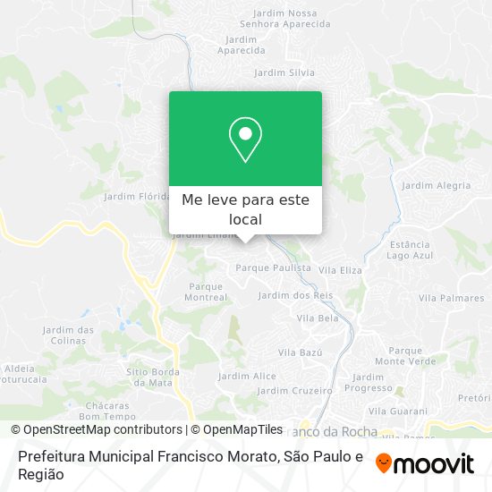 Prefeitura Municipal Francisco Morato mapa