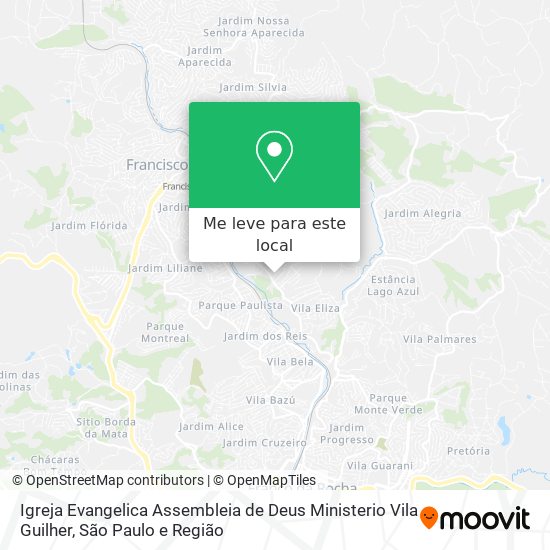 Igreja Evangelica Assembleia de Deus Ministerio Vila Guilher mapa