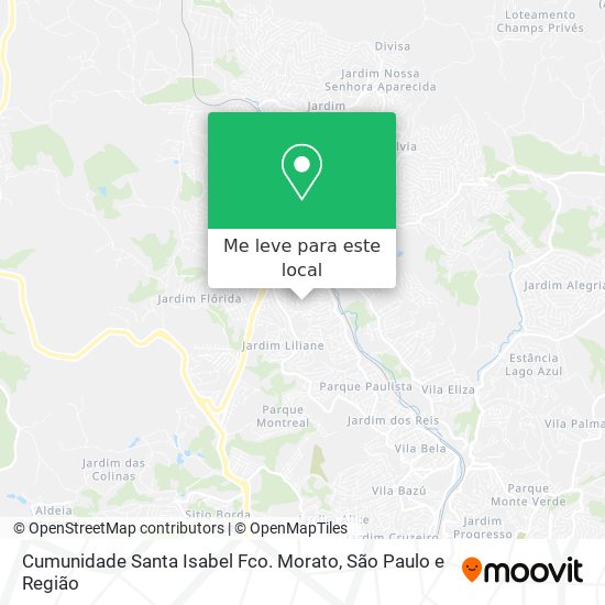 Cumunidade Santa Isabel Fco. Morato mapa