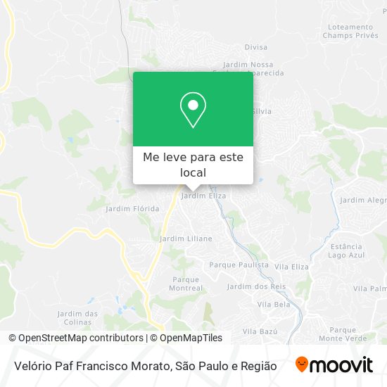 Velório Paf Francisco Morato mapa